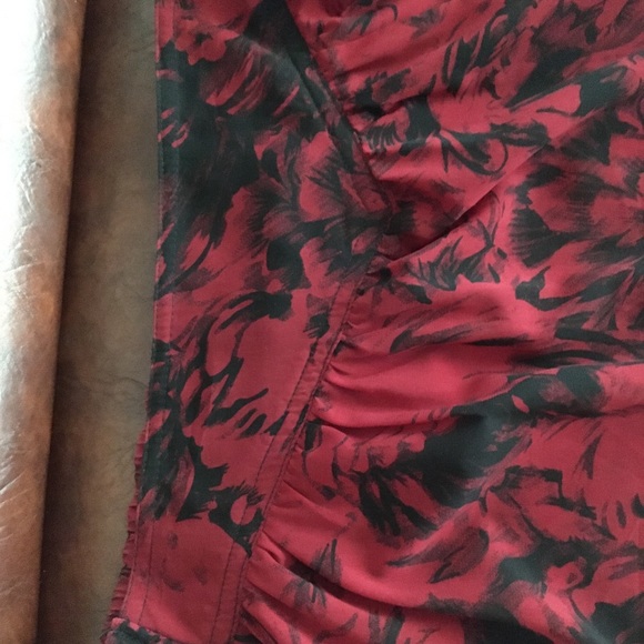 Minkpink Red and Black Sheer Maxi Skirt - Picture 4 of 8